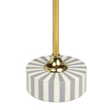 Skyler 23.5" Contemporary Minimalist Metal/Resin Round End Table