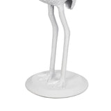 Aster 25" Classic Mid-Century Glass Top Flamingo End Table