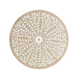 Brook 25" Modern Bohemian Metal/Resin Inlay Top End Table
