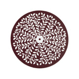 Brook 25" Modern Bohemian Metal/Resin Inlay Top End Table