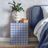 Tigran 18" Modern Bohemian Ceramic Tiled Rectangle End Table