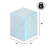 Tigran 18" Modern Bohemian Ceramic Tiled Rectangle End Table