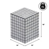 Tigran 18" Modern Bohemian Ceramic Tiled Rectangle End Table