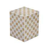 Tigran 18" Modern Bohemian Ceramic Tiled Rectangle End Table