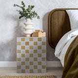 Tigran 18" Modern Bohemian Ceramic Tiled Rectangle End Table