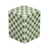 Tigran 18" Modern Bohemian Ceramic Tiled Rectangle End Table