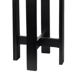 Elmora 24" Minimalist Structured Wood Drink Table and Decorative End Table with White Marble Round Top