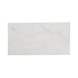 Grevyn 24.25" Designer Industrial Metal C-Shaped End Table and Side Couch Table with White Marble Top