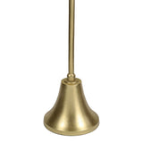 Miren 24" Art Deco Designer Pedestal Drink Table and Decorative End Table with Hammered Round Top and Bell Base