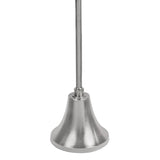 Miren 24" Art Deco Designer Pedestal Drink Table and Decorative End Table with Hammered Round Top and Bell Base