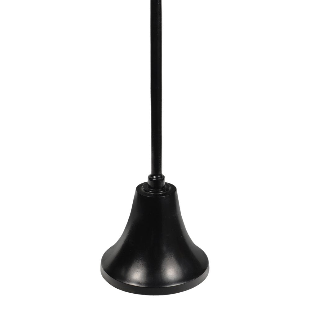 Miren 24" Art Deco Designer Pedestal Drink Table and Decorative End Table with Hammered Round Top and Bell Base