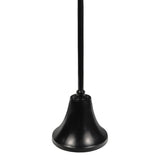 Miren 24" Art Deco Designer Pedestal Drink Table and Decorative End Table with Hammered Round Top and Bell Base