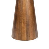 Thornvale 18" Rustic Minimalist Round Marble/Wood Accent Table