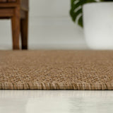 Birch Easy Jute Rustic Solid Color Area Rug