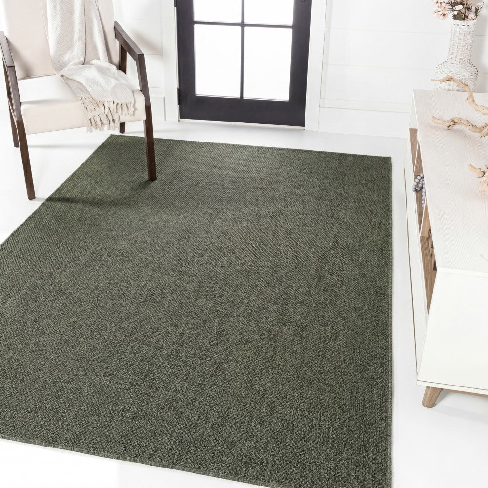 Birch Easy Jute Rustic Solid Color Area Rug
