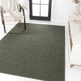 Birch Easy Jute Rustic Solid Color Area Rug