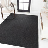 Birch Easy Jute Rustic Solid Color Area Rug