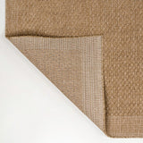 Calvero Boho Easy Jute Coastal Border Solid Color Area Rug