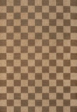 Fluvia Easy Jute Geometric Boho Checker Weave Area Rug