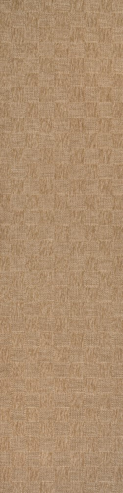 Fluvia Easy Jute Geometric Boho Checker Weave Area Rug