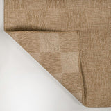 Fluvia Easy Jute Geometric Boho Checker Weave Area Rug