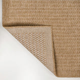 Solvyn Easy Jute Contemporary Border Boho Fine Rib Weave Area Rug