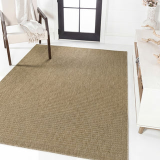 Solvyn Easy Jute Contemporary Border Boho Fine Rib Weave Area Rug