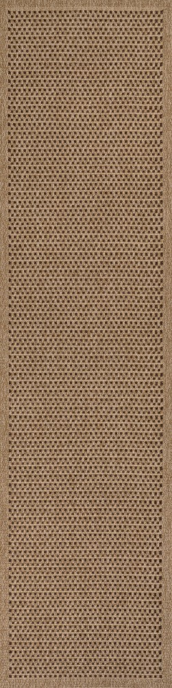 Solvyn Easy Jute Contemporary Border Boho Fine Rib Weave Area Rug