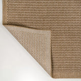 Solvyn Easy Jute Contemporary Border Boho Fine Rib Weave Area Rug