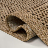 Solvyn Easy Jute Contemporary Border Boho Fine Rib Weave Area Rug