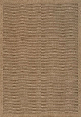 Solvyn Easy Jute Contemporary Border Boho Fine Rib Weave Area Rug