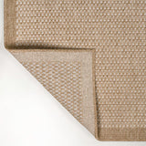 Solvyn Easy Jute Contemporary Border Boho Fine Rib Weave Area Rug