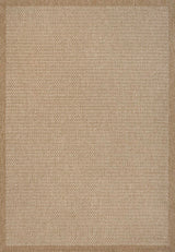 Solvyn Easy Jute Contemporary Border Boho Fine Rib Weave Area Rug