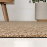 Orvella Easy Jute Scandinavian Boho Herringbone Weave Area Rug