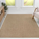 Orvella Easy Jute Scandinavian Boho Herringbone Weave Area Rug