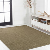 Orvella Easy Jute Scandinavian Boho Herringbone Weave Area Rug