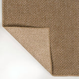 Orvella Easy Jute Scandinavian Boho Herringbone Weave Area Rug