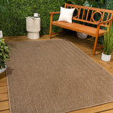 Orvella Easy Jute Scandinavian Boho Herringbone Weave Area Rug
