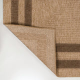 Valcero Easy Jute Minimalist Boho Inset Border Area Rug