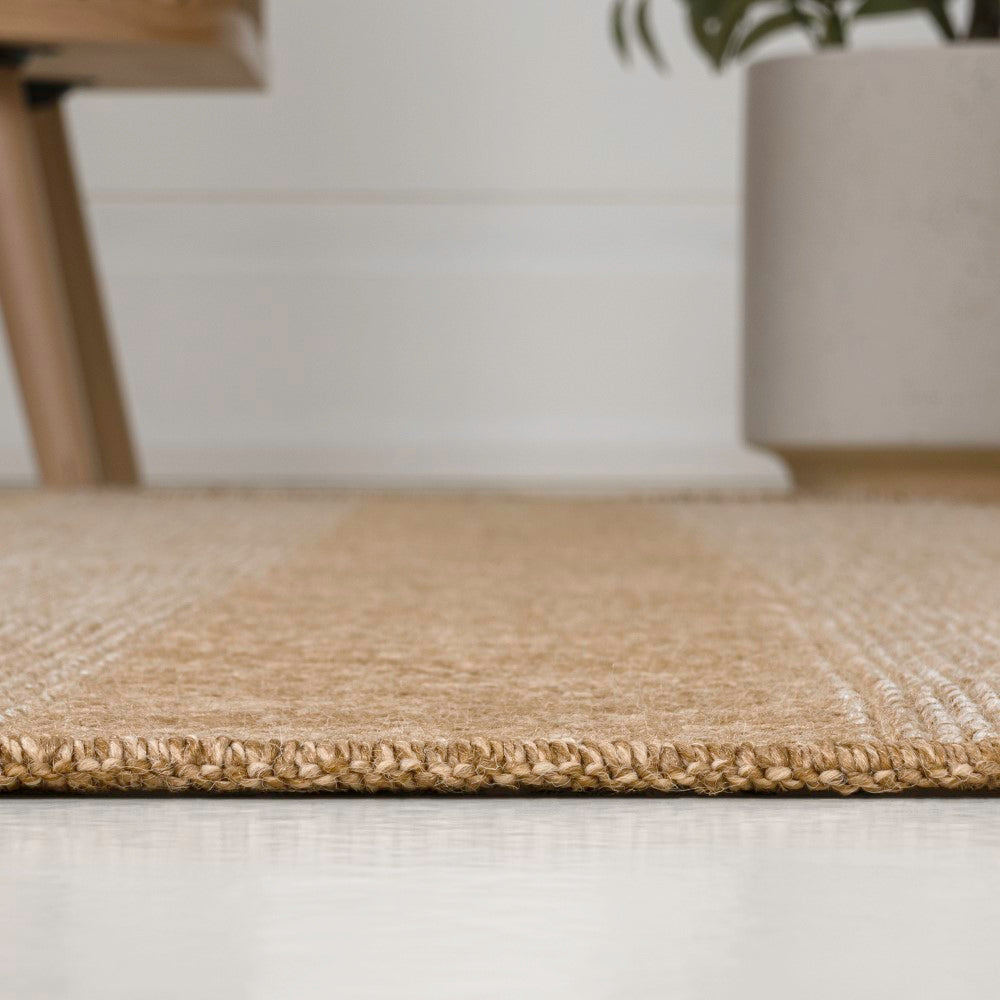 Montara Easy Jute Modern Geometric Boho Stripe Area Rug