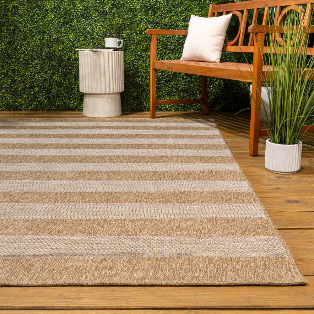 Montara Easy Jute Modern Geometric Boho Stripe Area Rug
