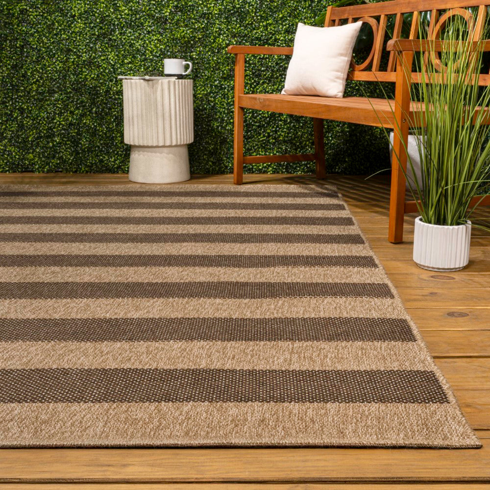Montara Easy Jute Modern Geometric Boho Stripe Area Rug