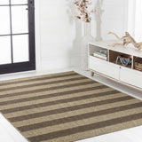 Montara Easy Jute Modern Geometric Boho Stripe Area Rug