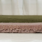 Handwoven Modern Border Geometric Handwoven Wool Area Rug
