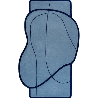 Manifest Coastal Geometric Border Handwoven Wool Area Rug