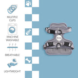 Khushal Adjustable Soft Padded No Pull Pet Harness with 3 Buckles and 3 Leash Clips