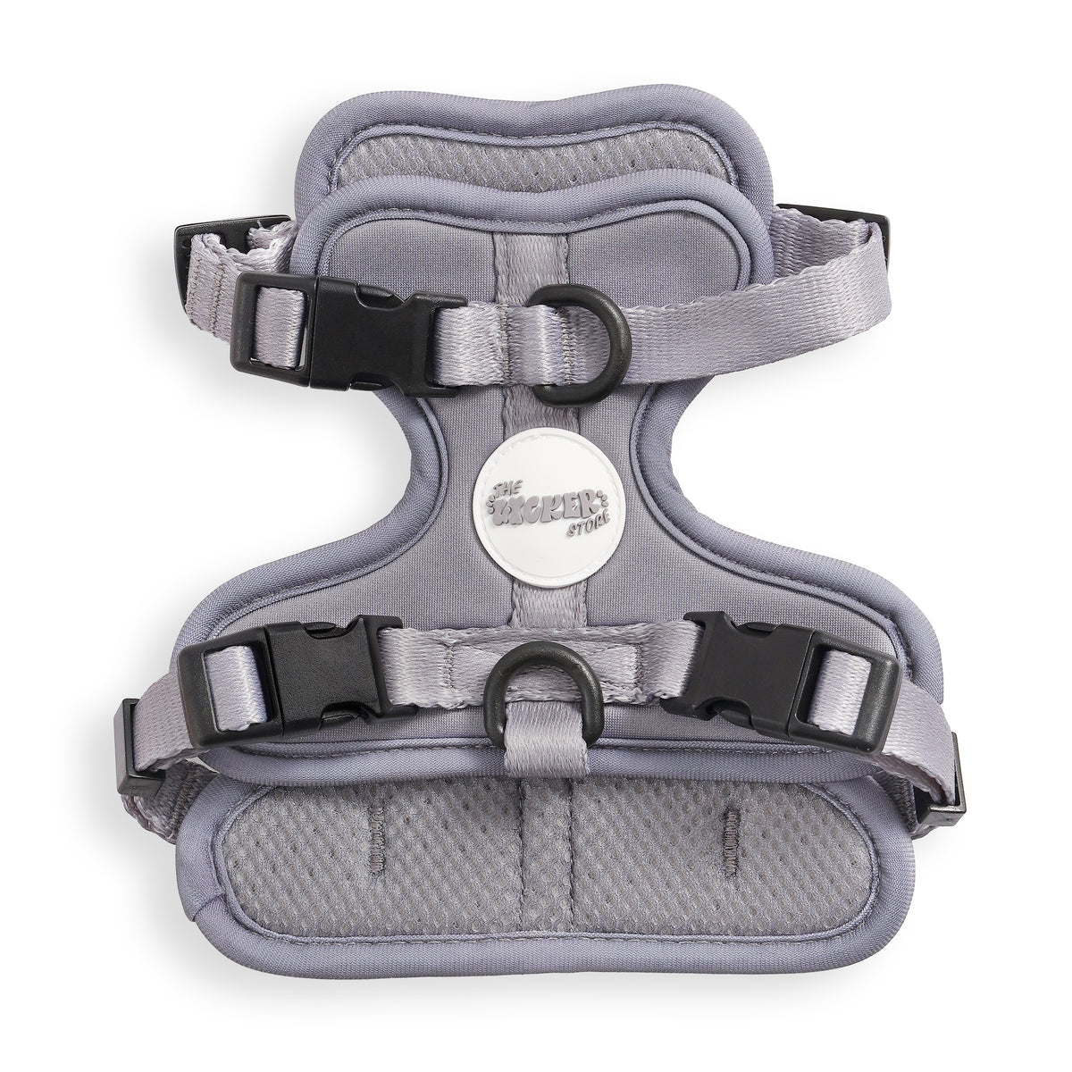 Khushal Adjustable Soft Padded No Pull Pet Harness with 3 Buckles and 3 Leash Clips