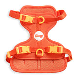 Khushal Adjustable Soft Padded No Pull Pet Harness with 3 Buckles and 3 Leash Clips