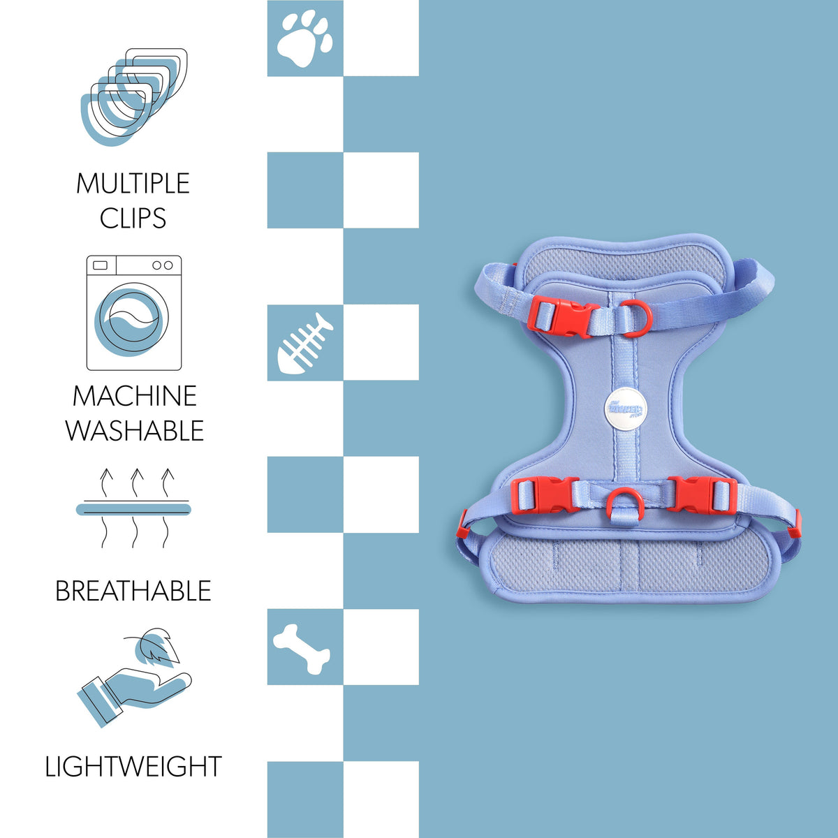 Arlo Adjustable No Pull Pet Harness