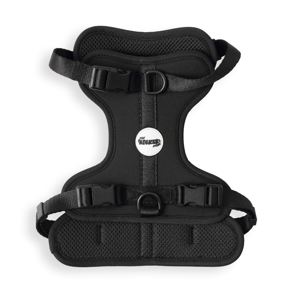 Khushal Adjustable Soft Padded No Pull Pet Harness with 3 Buckles and 3 Leash Clips